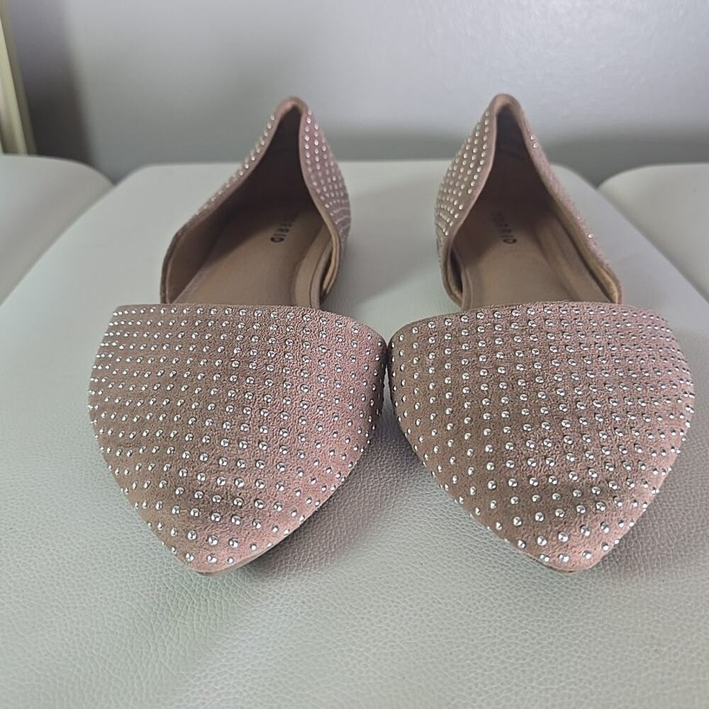 Torrid Pink Rhinestone Pointed-Toe Flats - Picture 3 of 8